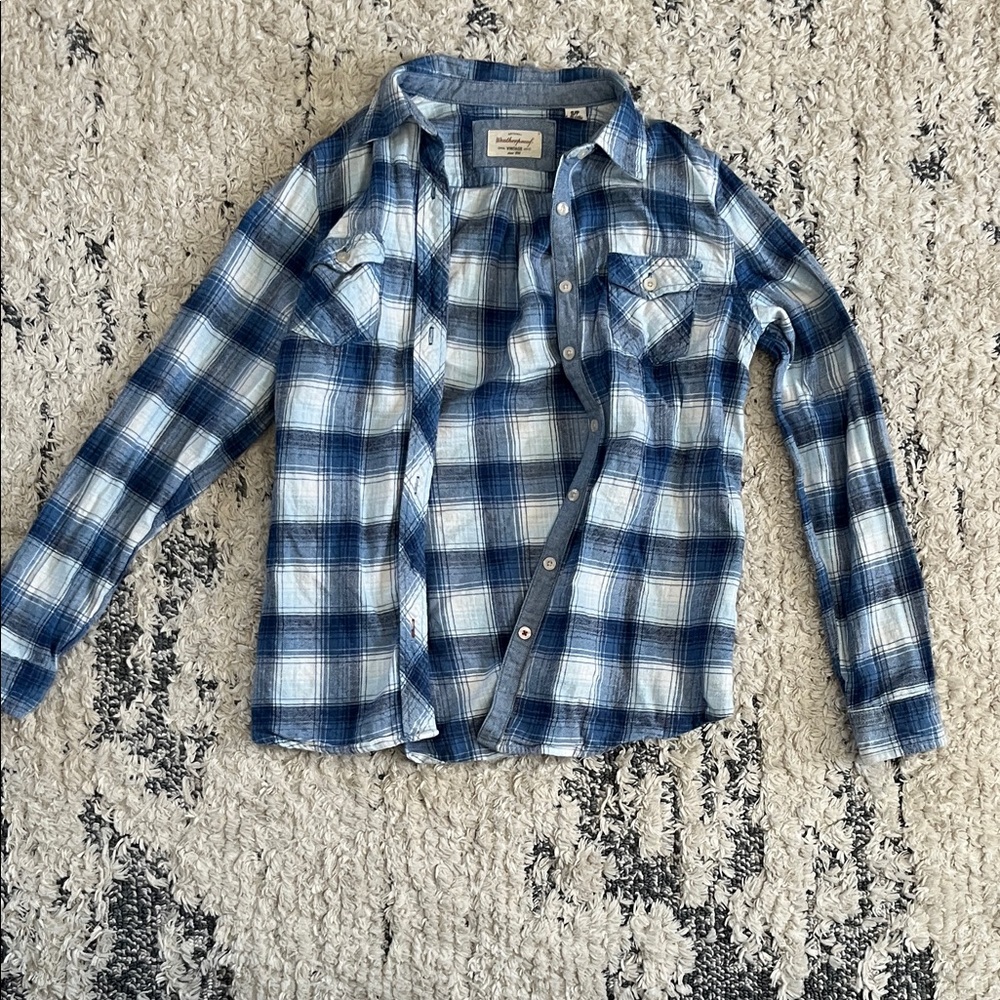 Blue Plaid Shirt